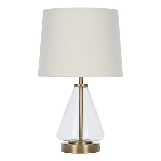 Brass Glass Table Lamp
