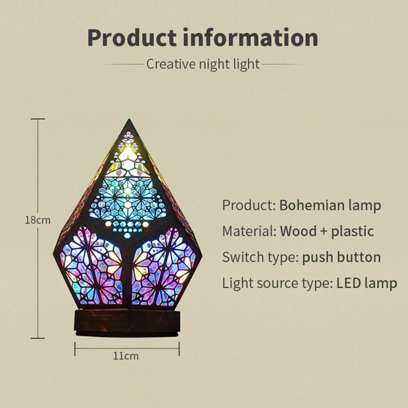 Bohemian Rainbow Projection Prism