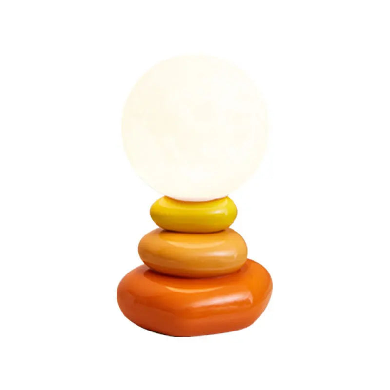 Stacked Stones Ball Table Lamp