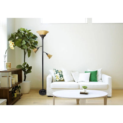 Elegant Scalloped Floor Lamp