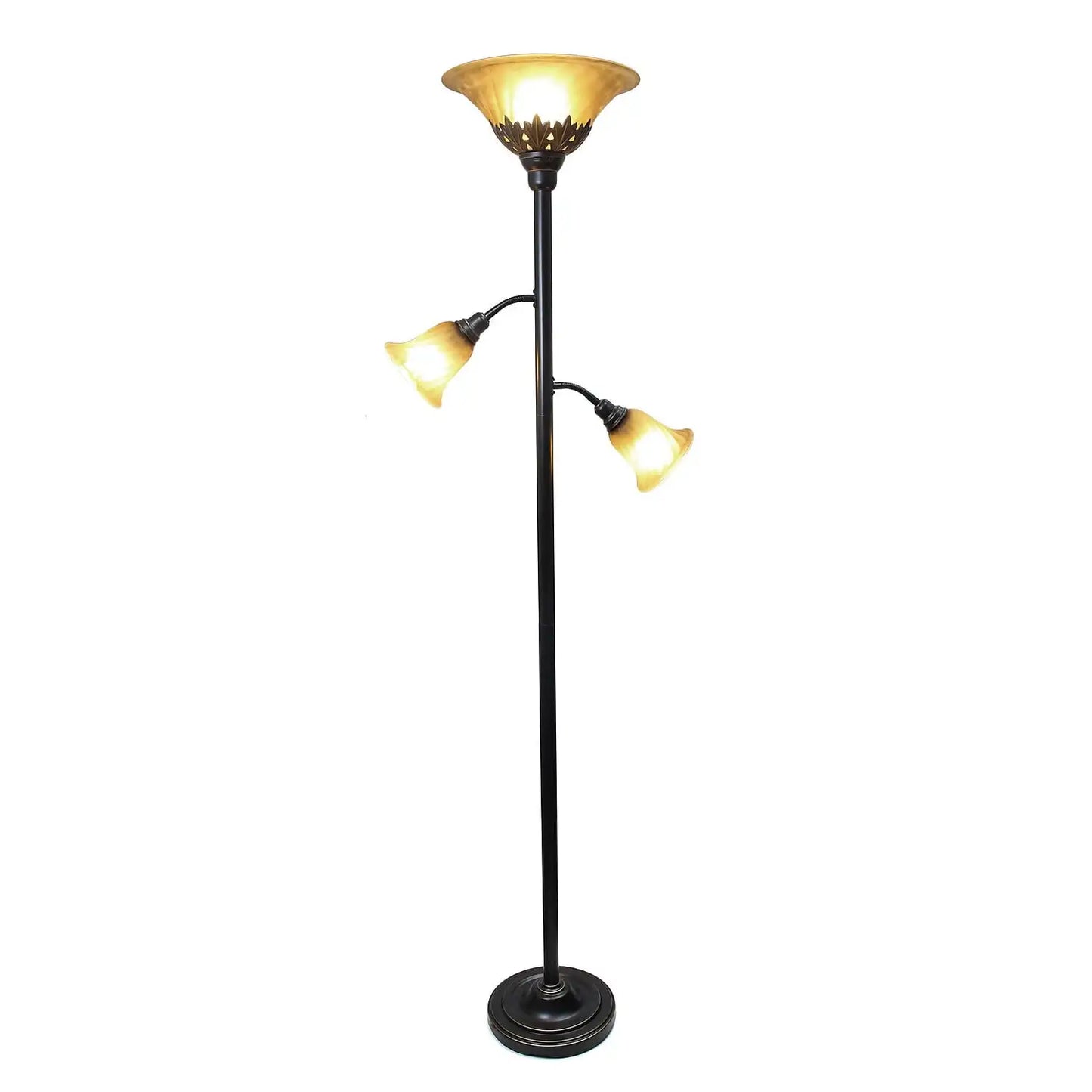 Elegant Scalloped Floor Lamp